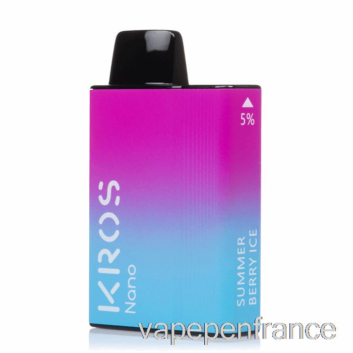 Stylo Vape Jetable à Glace Aux Baies D'été Kros Nano 5000